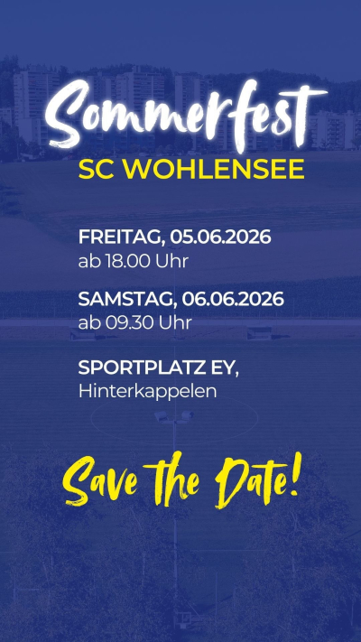 Sommerfest SC Wohlensee Fussball 