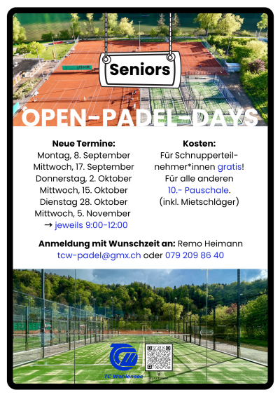 TCW Padel-Day für Senioren Ü50